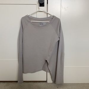 frank & eileen grey/lilac sweater